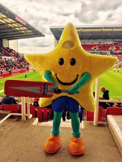 Twinkle visits Stoke City